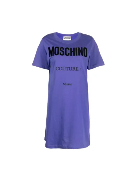 Krótka sukienka Moschino niebieska