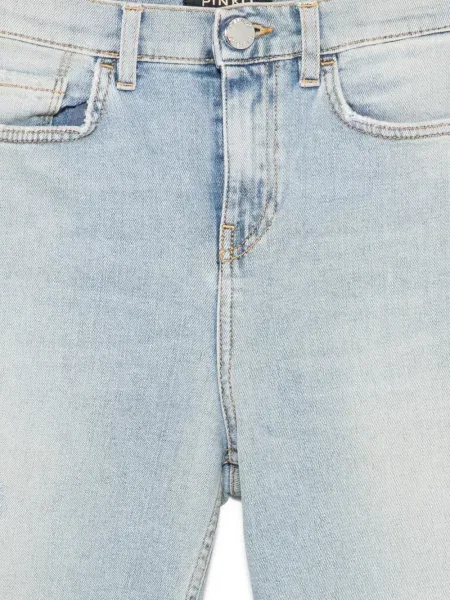 Szorty Pinko z przetarciami niebieskie