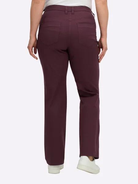 SHEEGO Pantaloni burgundy roșu