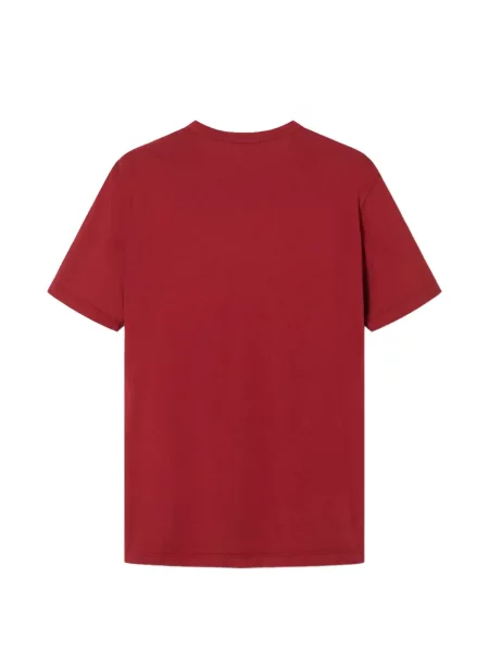 Tricou James Perse cu decolteu rotund roșu