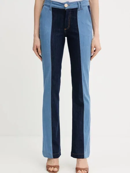 Fracomina jeansy medium waist niebieskie
