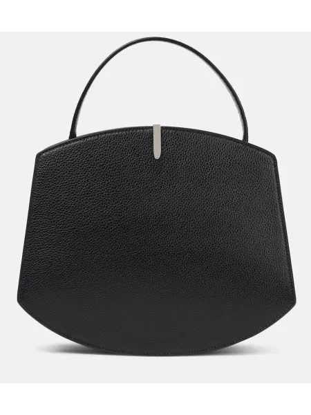 Geanta de piele Savette din piele bej