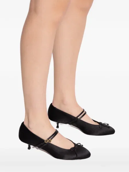 Pantofi cu toc Neous cu funde negru