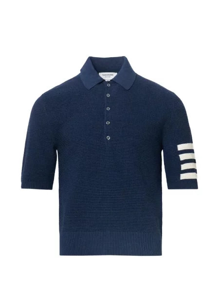 Polo Thom Browne cu dungi albastru