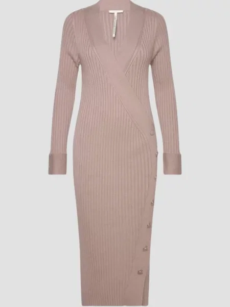 Платье миди Guess бежевое