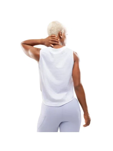 Koszulka do biegania bez rękawów Fitness Siroko Seine White biała