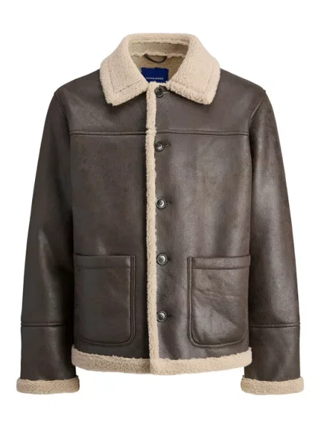 Jack&Jones Куртка зі штучної шкіри Cambridge коричневий