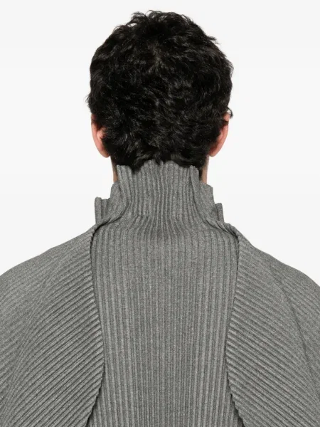 Плисирано палто Homme Plissé Issey Miyake сиво