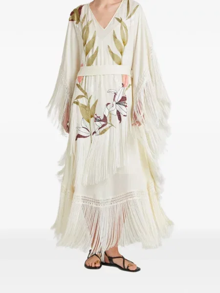 Gėlėtas suknele Temperley London su kutais