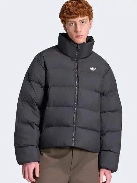 Adidas Originals κοντό μπουφάν Ανδρικό Stand Collar Regen μαύρο