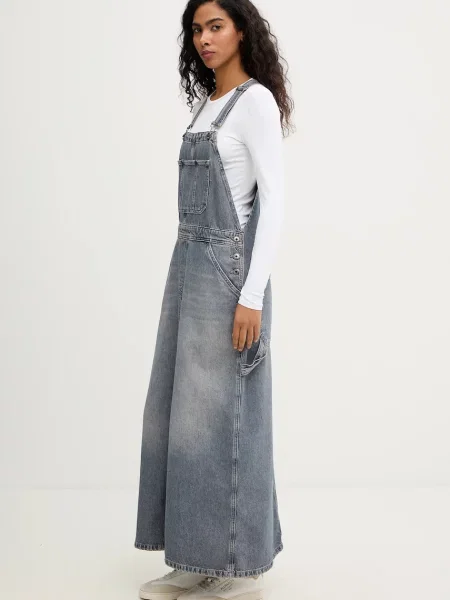 Джинсова сукня G-Star Carpenter Dungaree maxi пряма