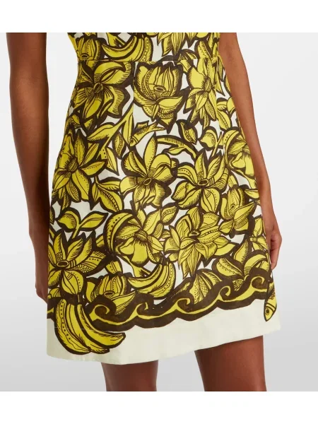 Rochie Alemais cu model floral galben