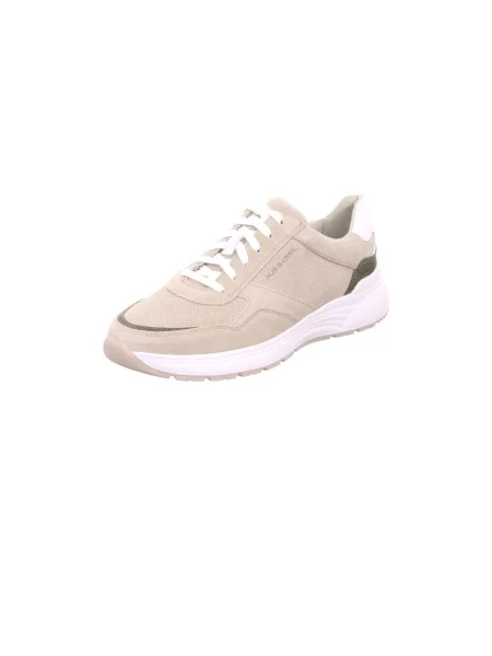 Sneakersy Gabor sznurowane skórzane beżowe
