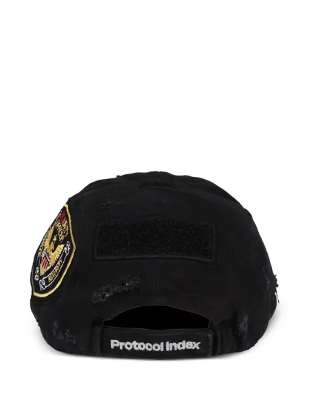 Șapcă Protocol Index cu broderie negru