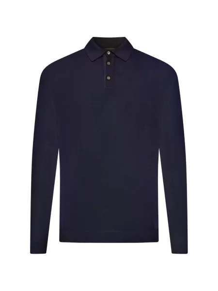 Tricou polo Roberto Collina albastru