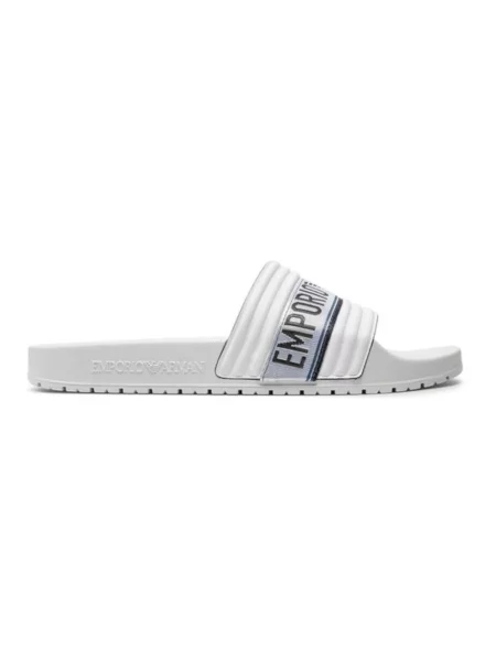 Klapki Emporio Armani białe