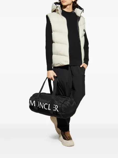 Vestă Moncler cu glugă gri