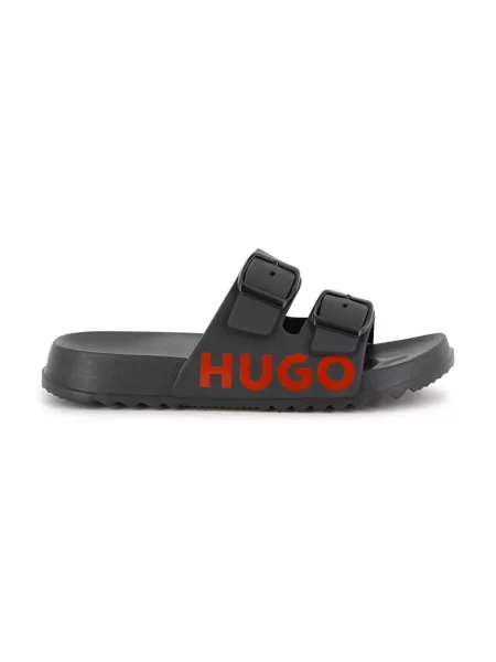 Šľapky HUGO S čierna