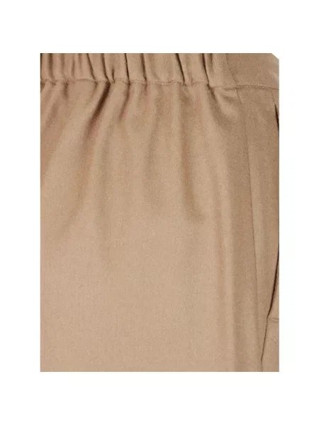 Spodnie Max Mara wełniane brązowe