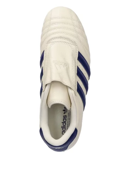 Sneakerși Adidas Predator cu broderie cu dungi din piele de căprioară albastru