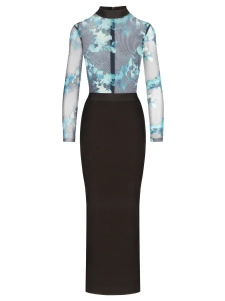 Kraimod Rochie mulate albastru deschis negru