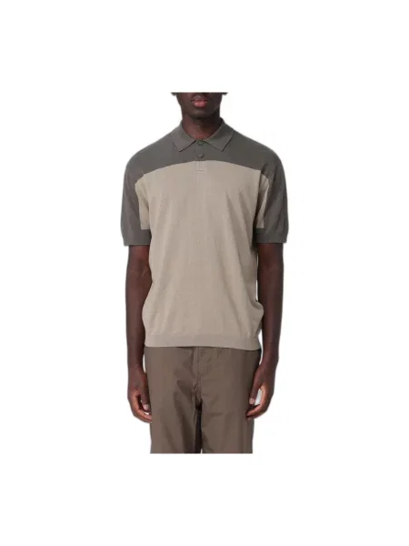 Koszulka polo Armani Exchange żakardowa zielona