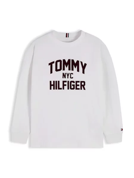 Tommy Hilfiger majica dugih rukava za djecu od pamuka bijela