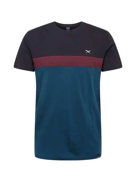 Iriedaily Majica petrol / vina crna