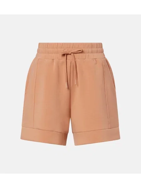 Pantaloni scurți Varley cu talie înaltă maro