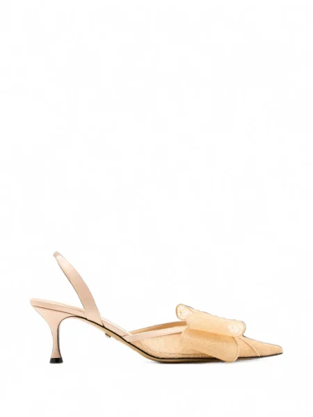 Pantofi cu toc Mach & Mach din dantelă slingback