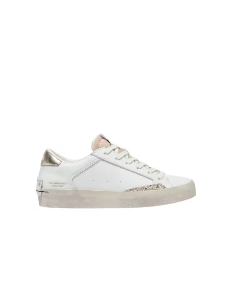 Crime London DISTRESSED sneakersy skórzane białe
