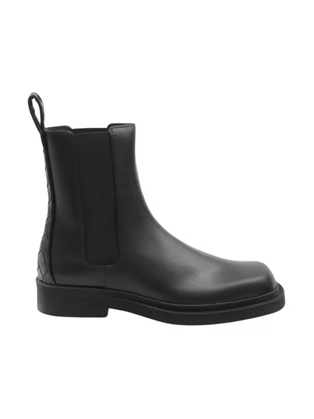 Sztyblety Bottega Veneta skórzane czarne