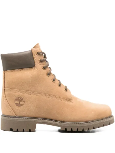 Botine Timberland cu șireturi din piele maro