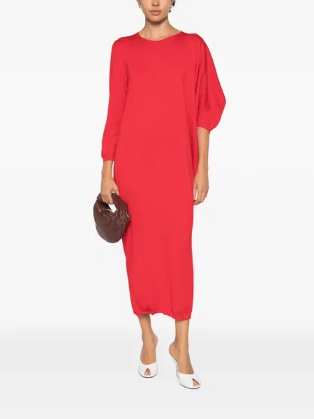 Rochie maxi Liviana Conti asimetrică roșu