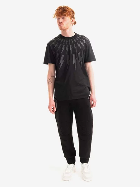 Спортивні штани Neil Barett Skinny Low Rise Swatpants однотонні чорний