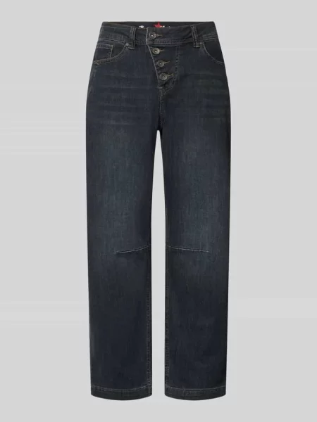Jeansy barrel o kroju relaxed fit z mieszanki bawełny z dodatkiem model Relaxed Malibu' Buena Vista granatowe