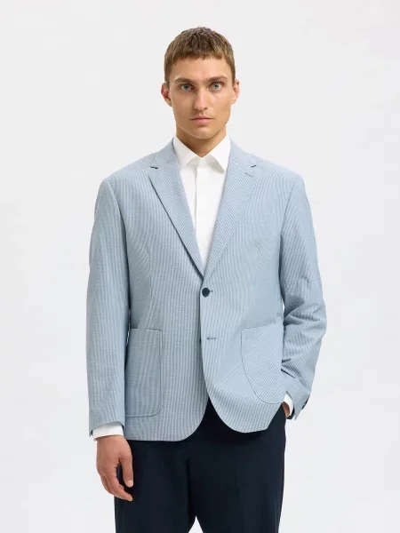 SELECTED HOMME Zakó SLHYALE farmer / piszkosfehér kék