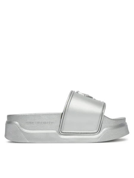 Чехли Karl Lagerfeld KONDOMINIUM с платформа сребристо