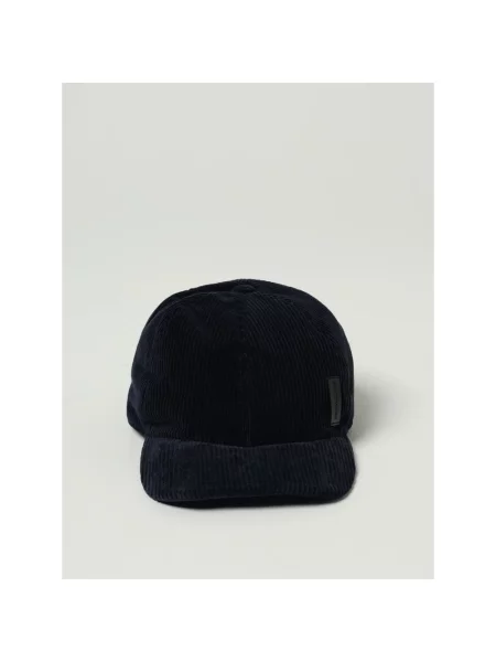 Czapka z daszkiem Emporio Armani klasyczna niebieska