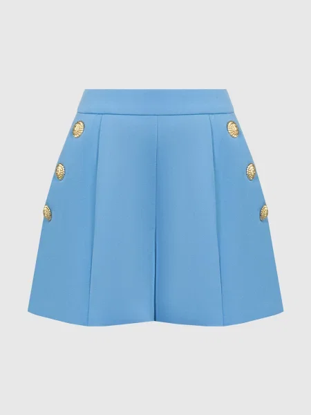 Шорти з вовни Balmain блакитні