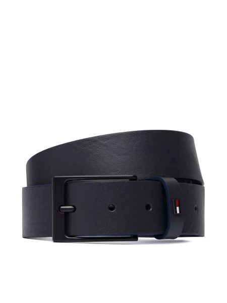 Pásek Tommy Hilfiger Layton Ext Tmavomodrá