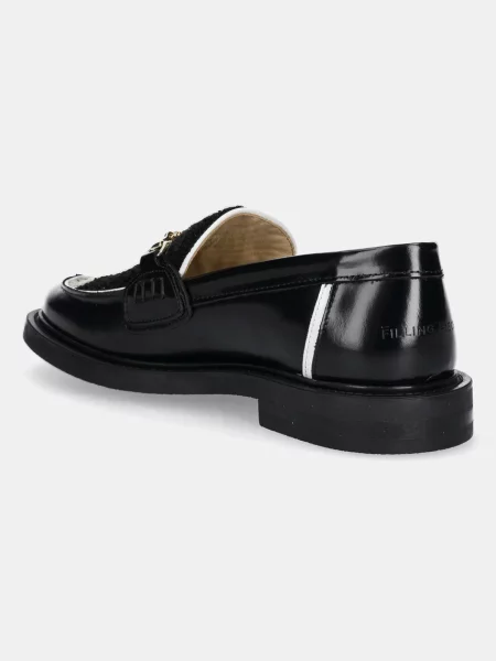 Δερμάτινα κλειστά παπούτσια Filling Pieces Loafer Rugby Degrade ανδρικά μαύρο