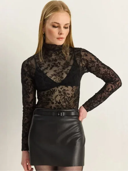 Bianco Lucci Bluza črna