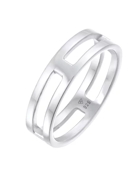 KUZZOI Prsten stříbrná