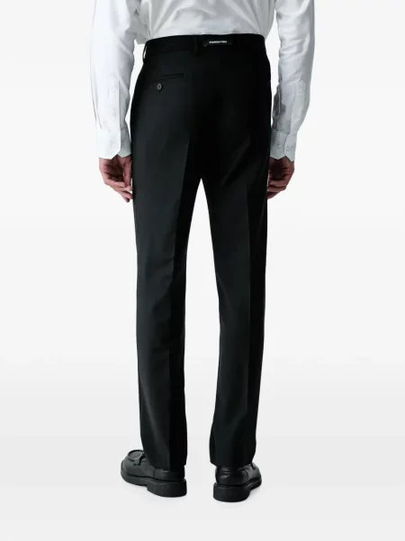 Cu centură pantaloni Karl Lagerfeld negru