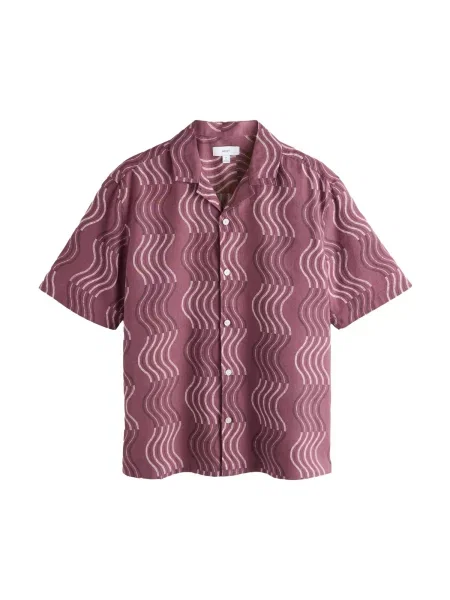 Next Cămașă ecru / ciocolatiu / închis gri