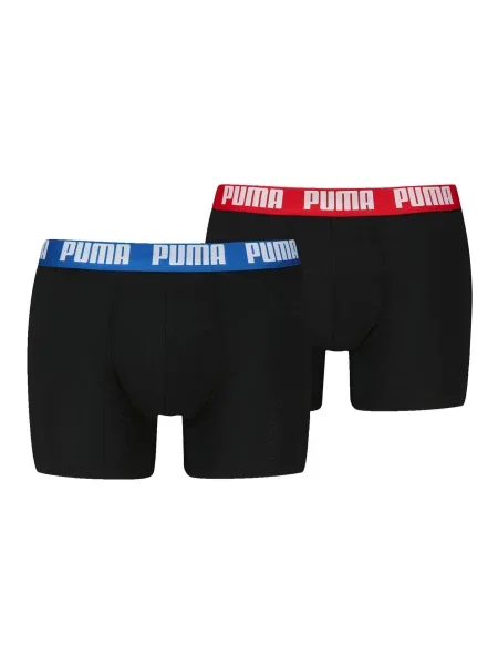 PUMA Boxeri EVERYDAY albastru / roșu / negru alb
