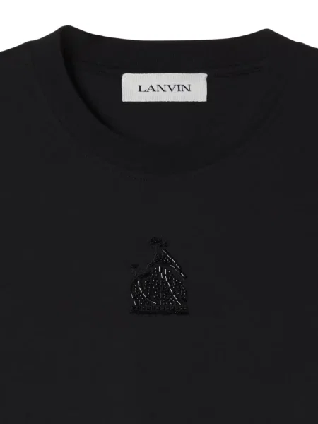 Tricou Lanvin din jerseu negru