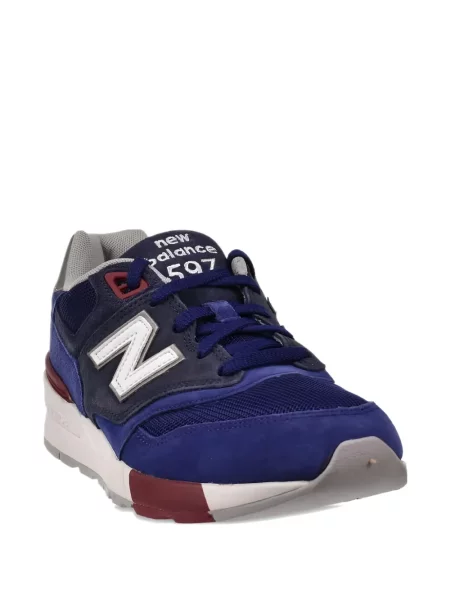 Papuci New Balance din piele de căprioară negru