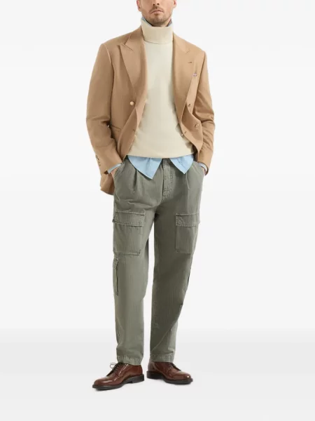Pantaloni cargo Brunello Cucinelli verde